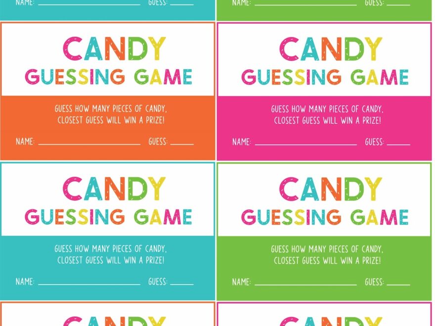 Free Printable Candy Guessing Game Perfect For The Classroom Favorite Printables
