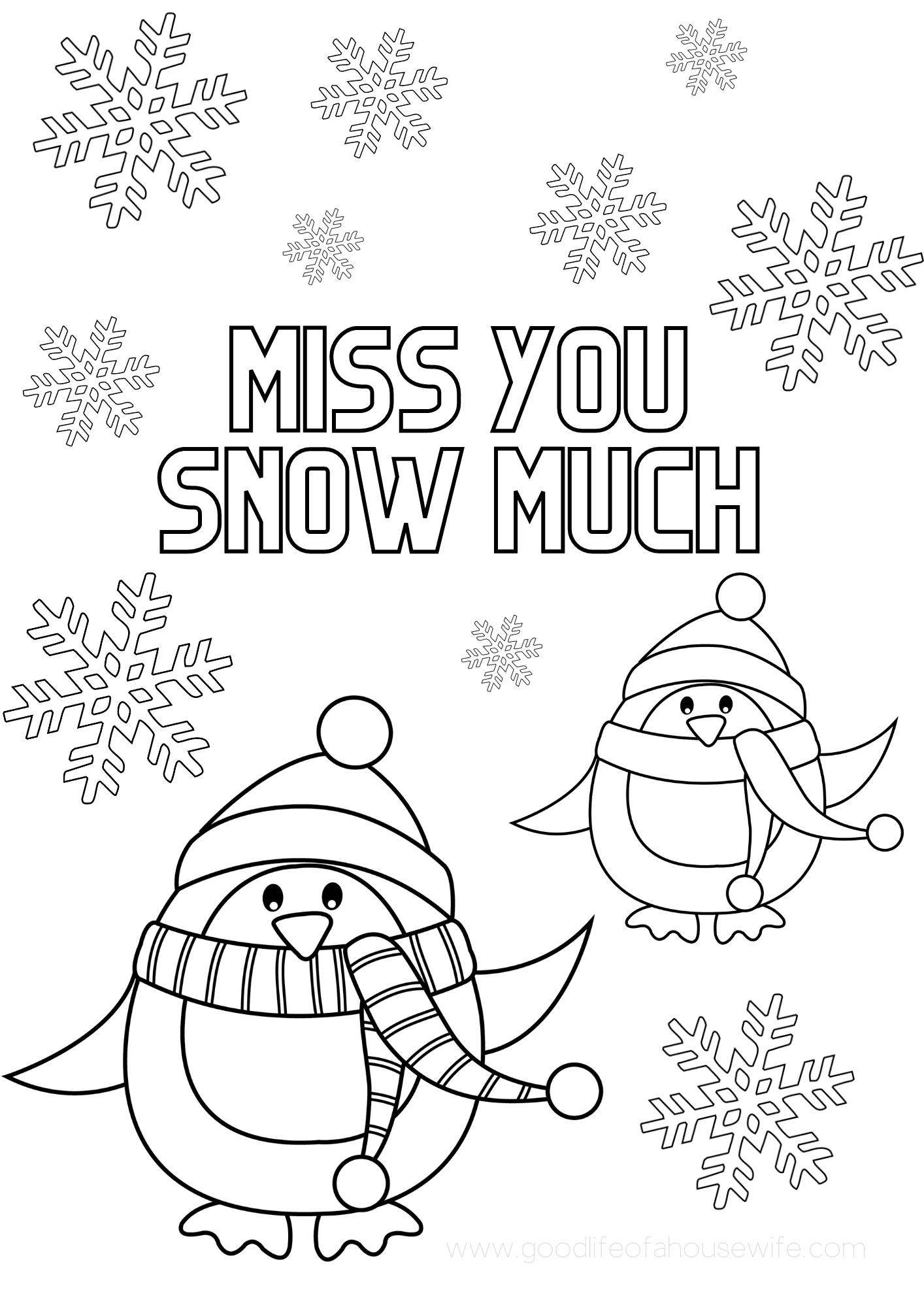 Miss You Printable Coloring Pages