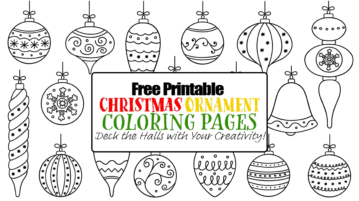 Free Printable Christmas Ball Ornaments Coloring Pages
