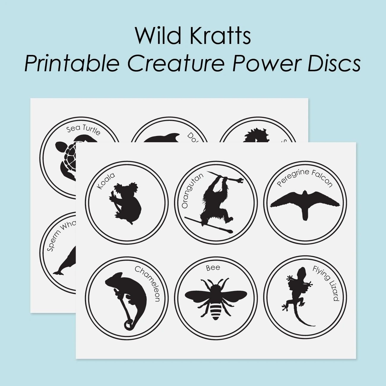 Free Printable Creature Power Discs