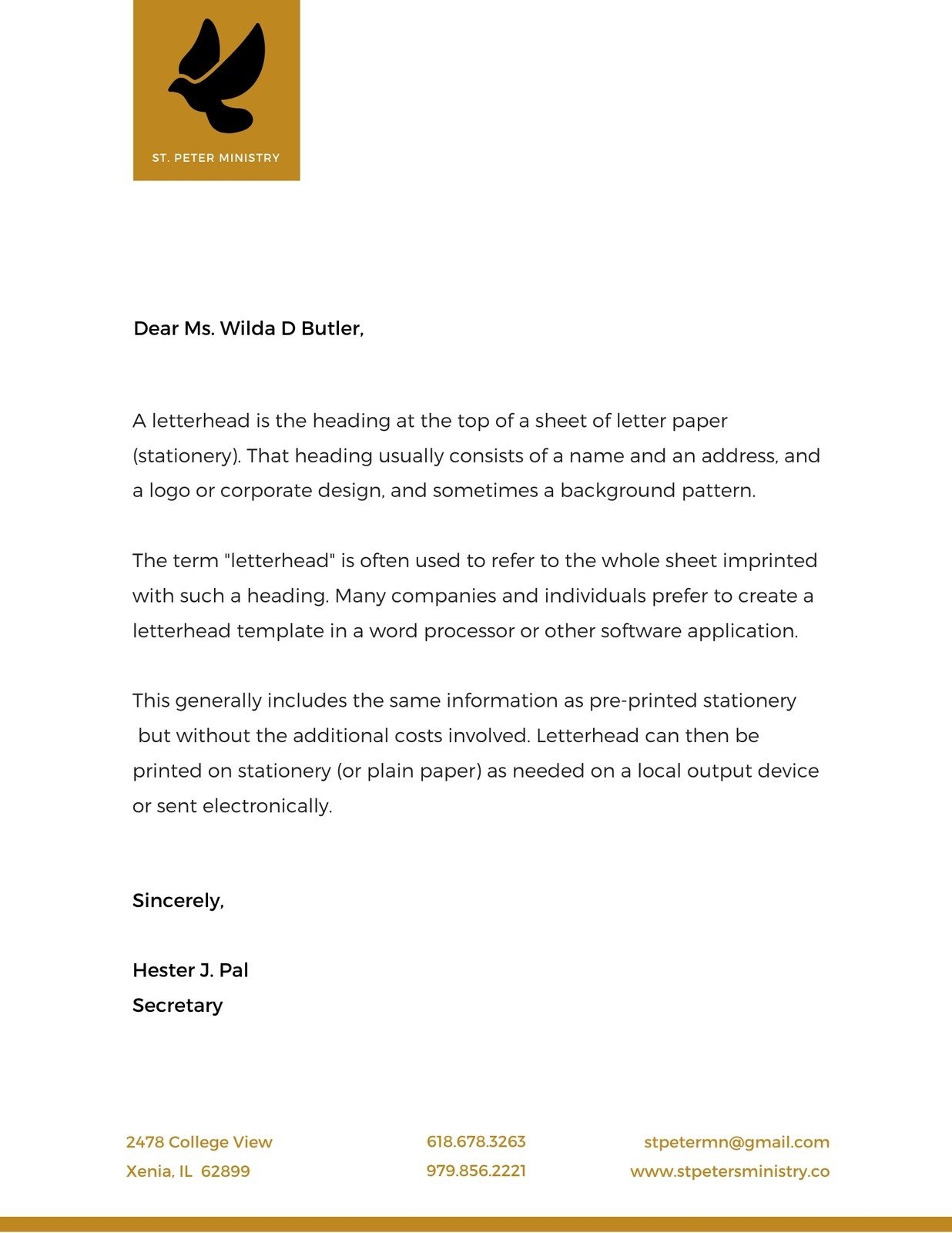 Free Printable Customizable Church Letterhead Templates Canva