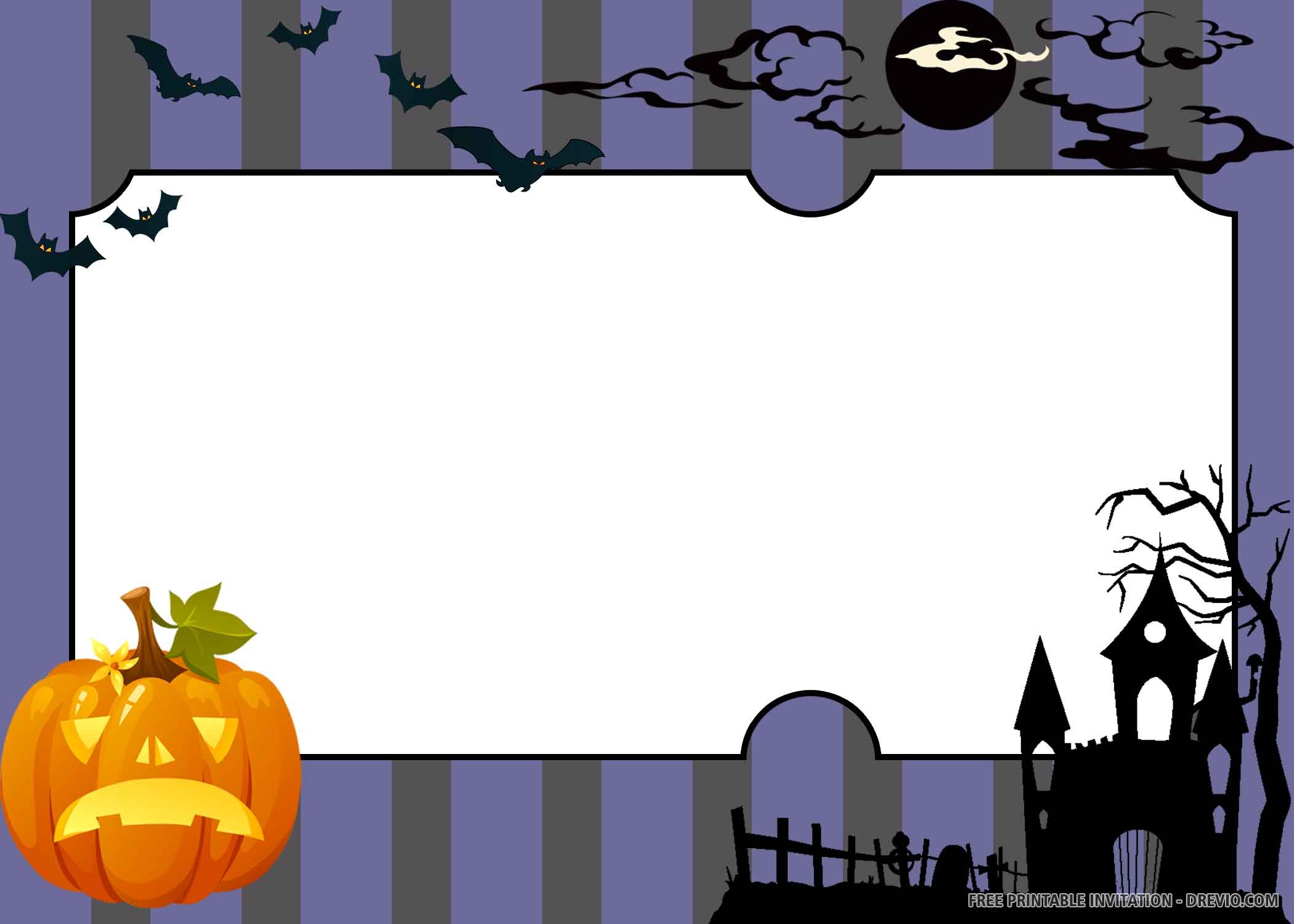 Free Printable Halloween Birthday Invitations