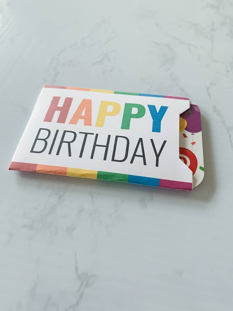 Free Printable Gift Card Holder Happy Birthday Instant Download