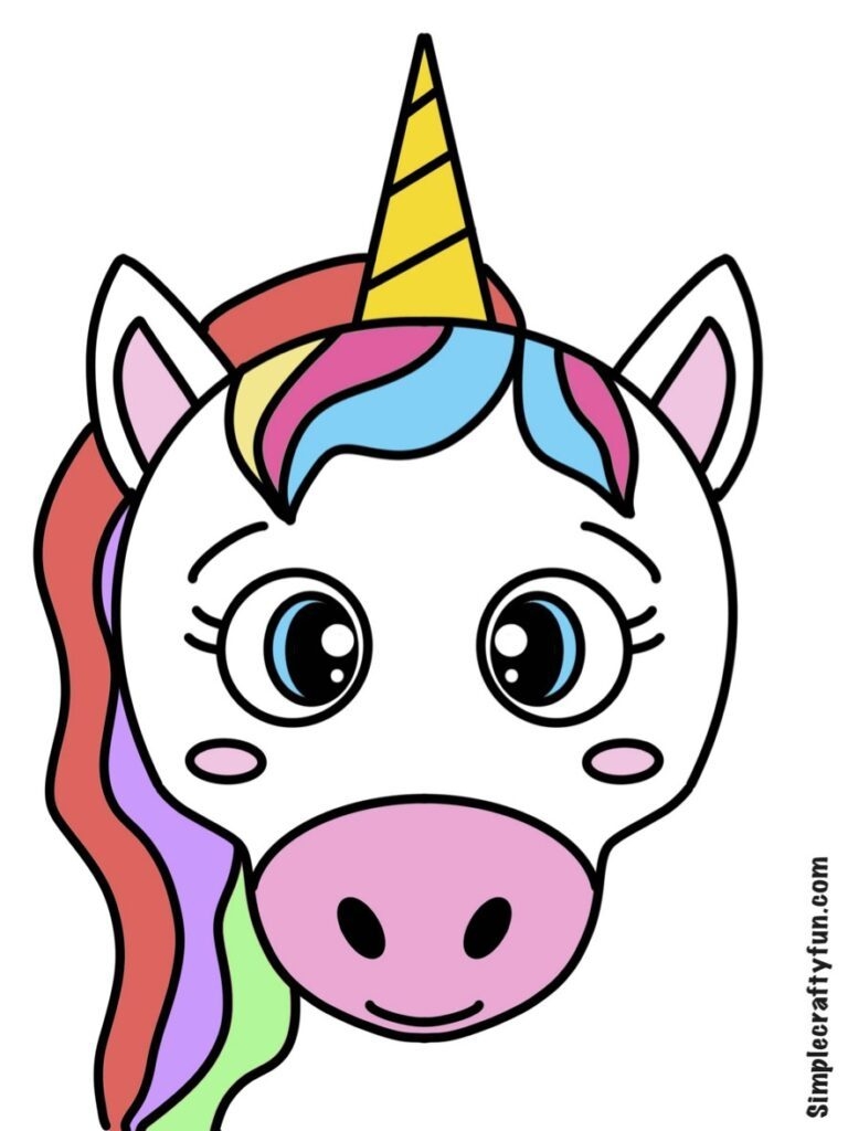 Free Printable Magical Unicorn Head Templates 