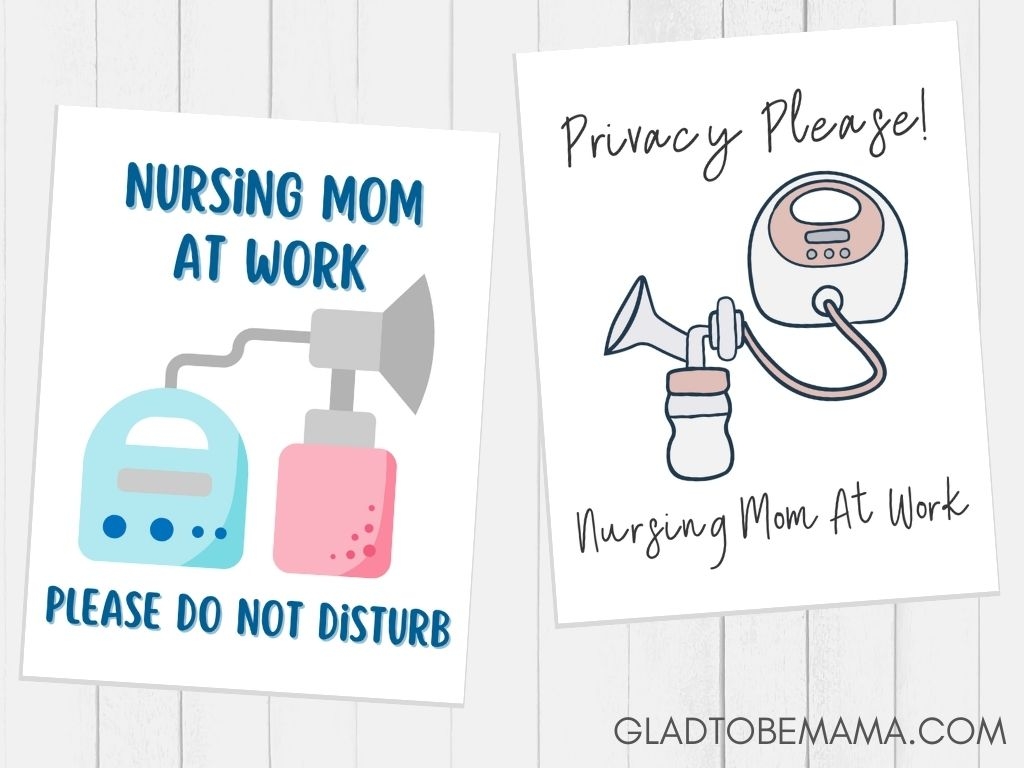 Free Printable Pumping In Progress Signs You ll Love Glad To Be Mama