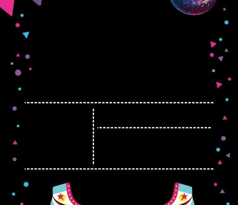 FREE Printable Roller Skating Invitation Template