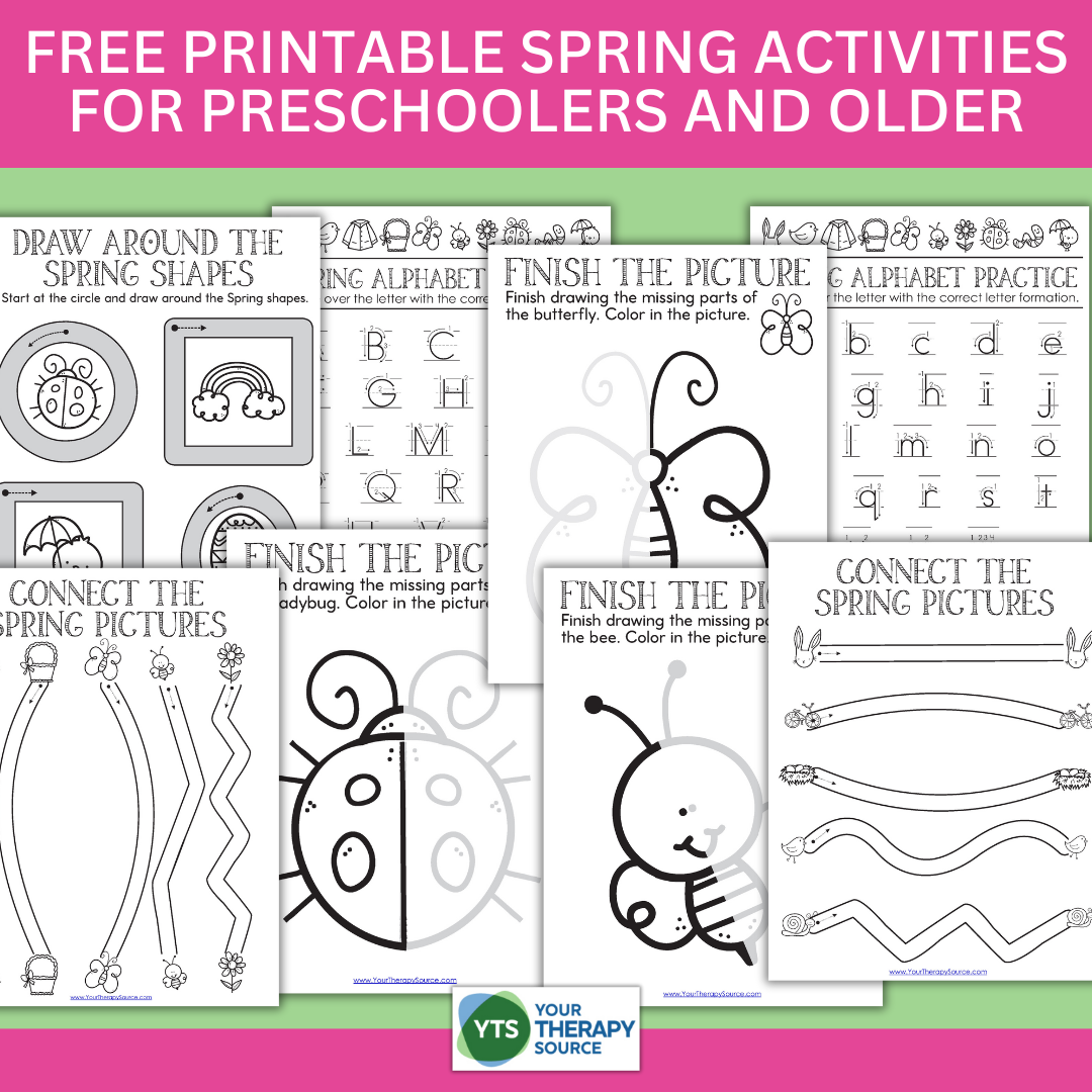 Free Printable Spring Activities For Preschoolers And Older Your Therapy Source