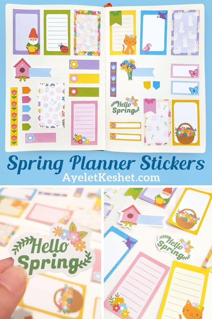 Free Printable Spring Planner Stickers