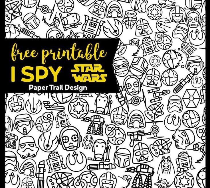 Free Printable Star Wars I Spy Party Game Paper Trail Design