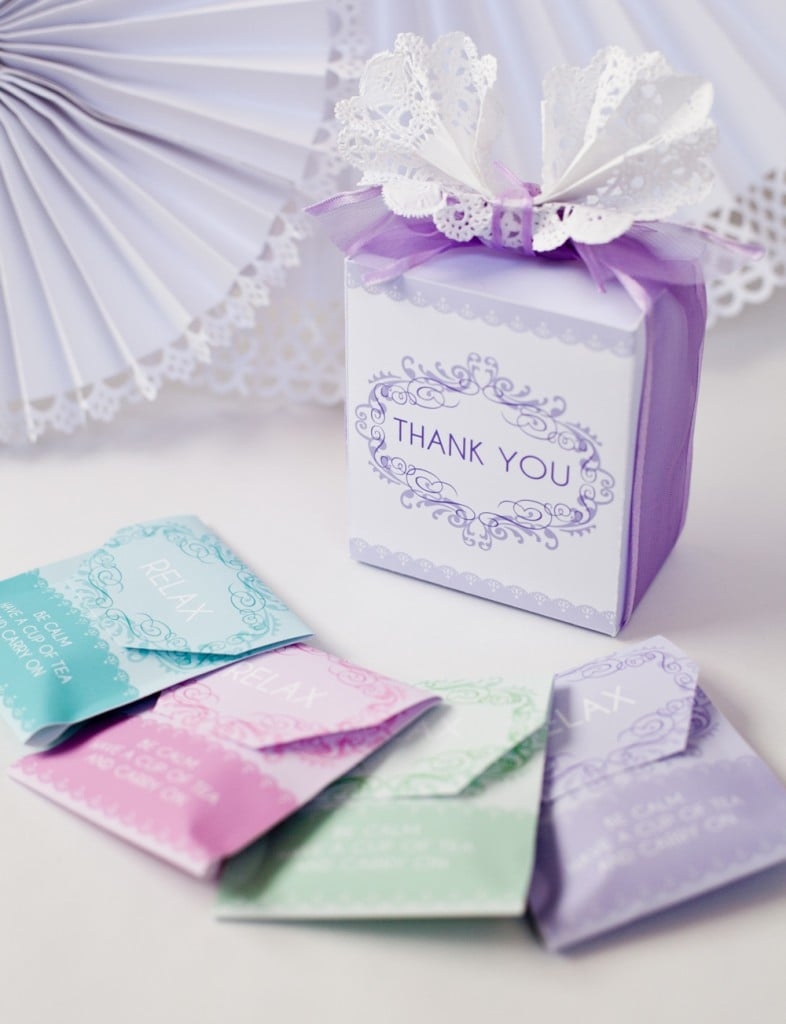 Free Printable Tea Bag Favors Frog Prince Paperie