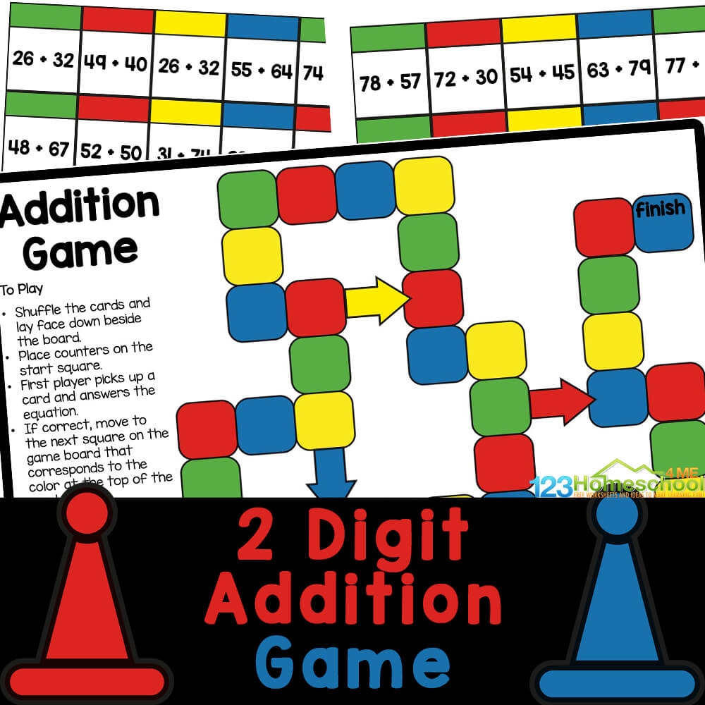 First Grade Math Games Printable
