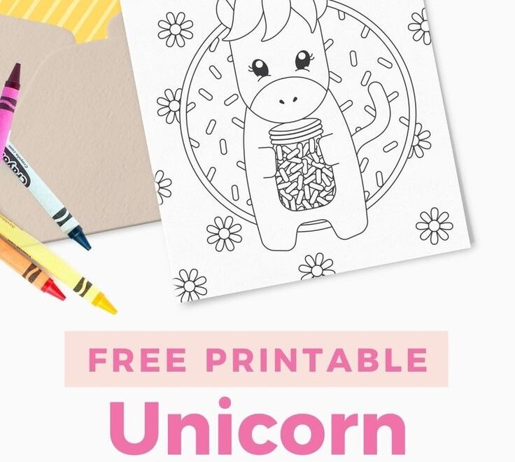 FREE Printable Unicorn Birthday Card