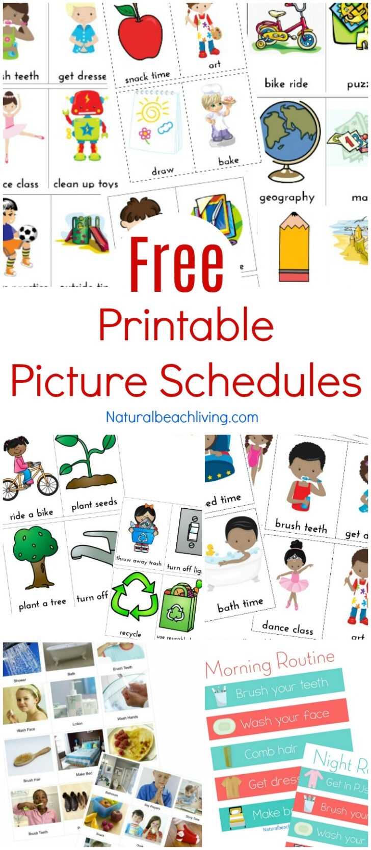 Free Printable Visual Schedule For Home