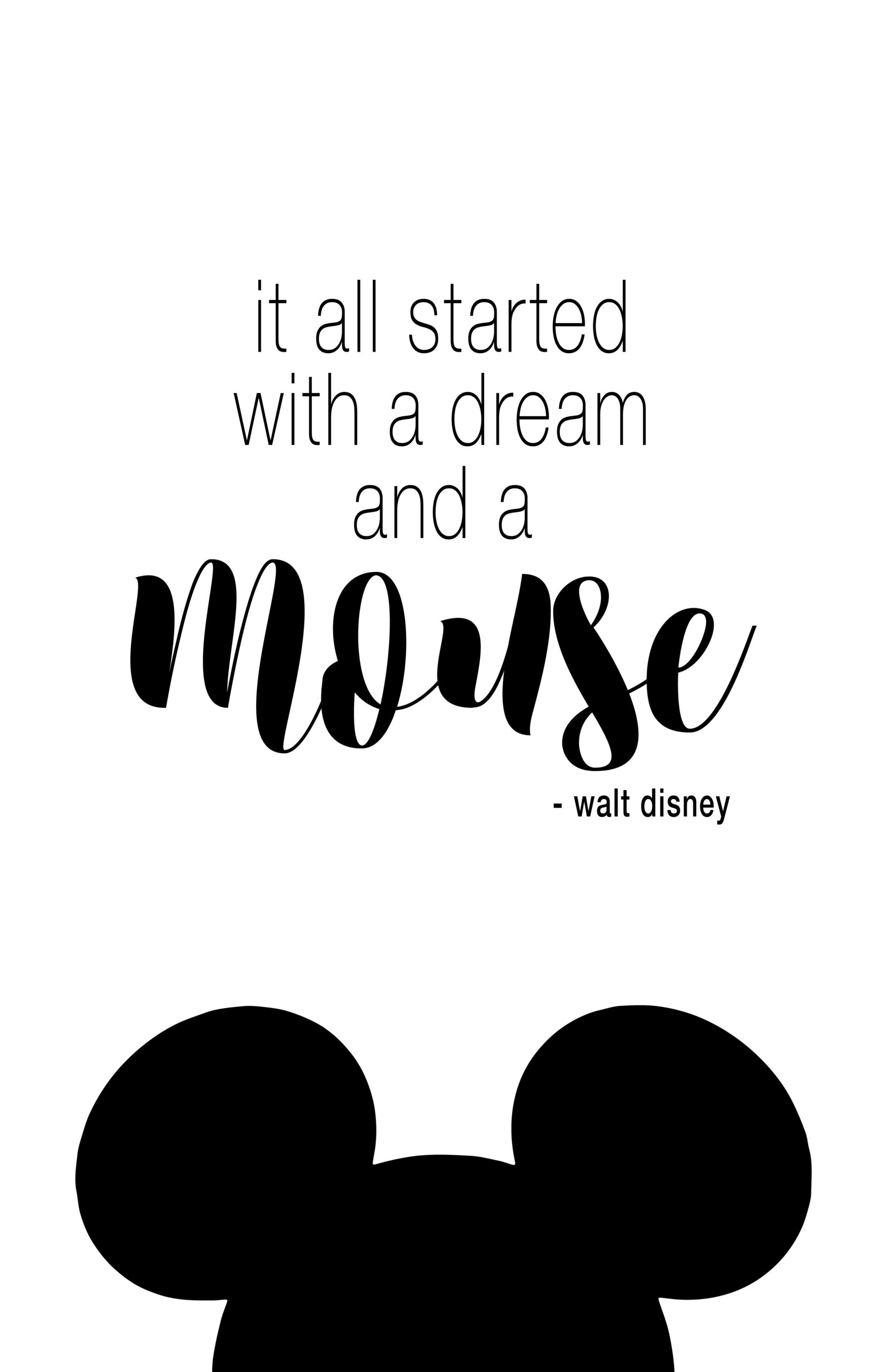 Walt Disney Quotes Printable Wall Art