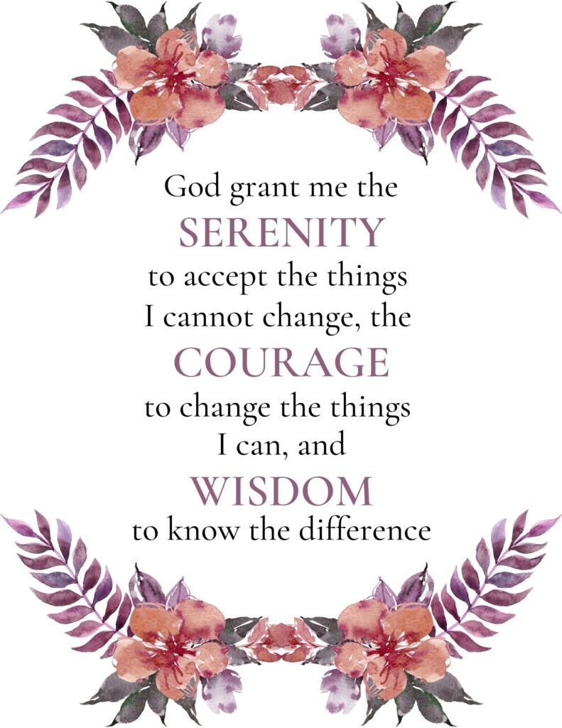 Free Serenity Prayer Printables