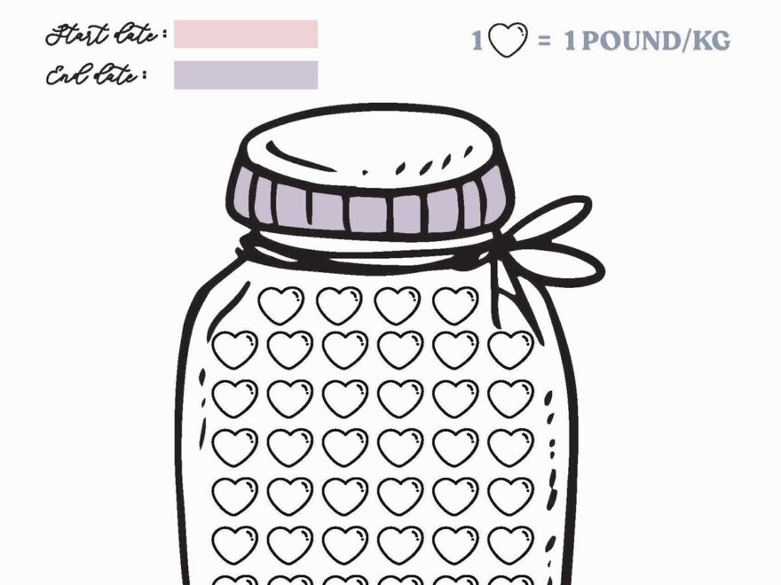 Free Weight Loss Tracker Printable Savor Savvy