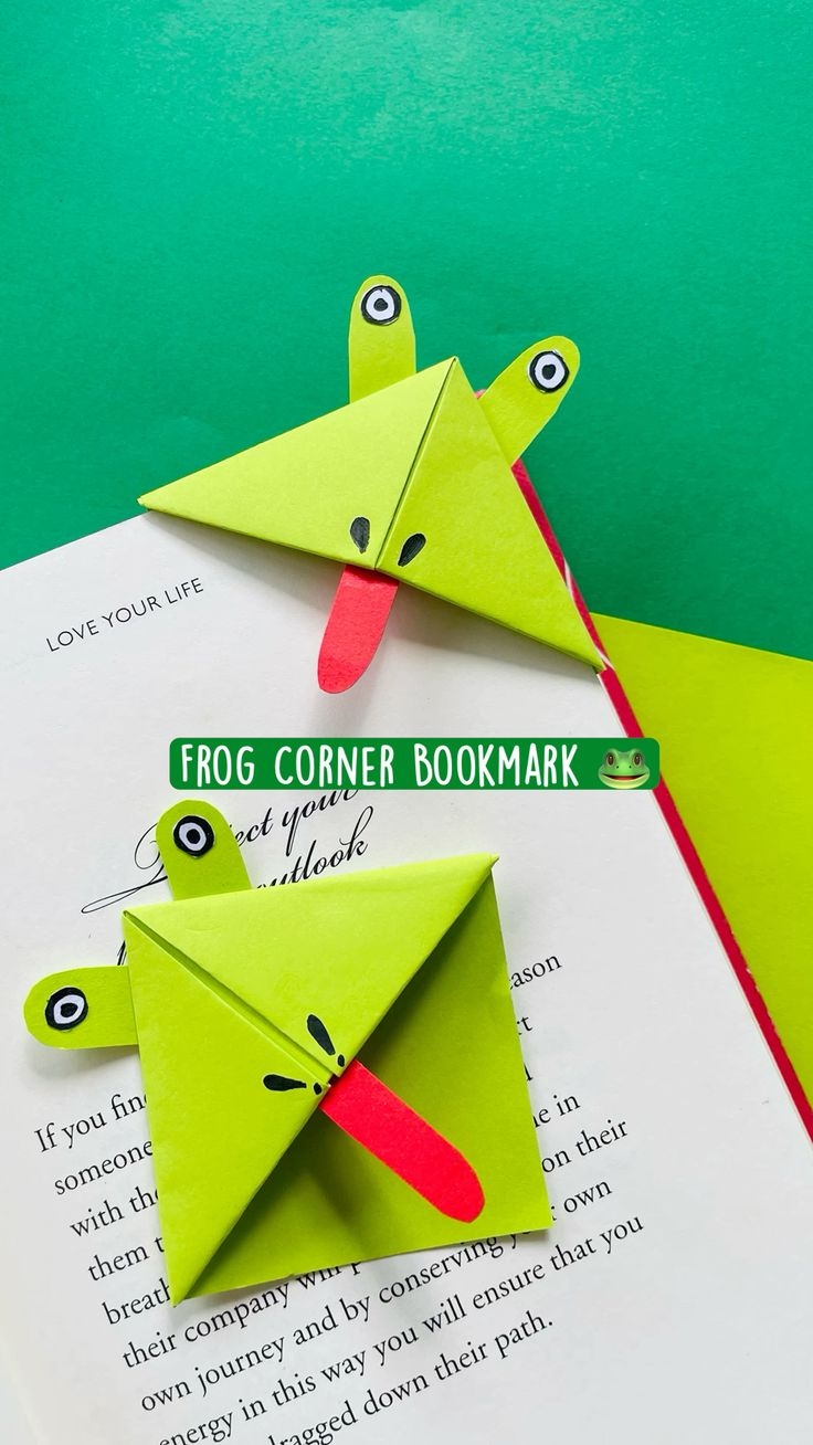 Frog Corner Bookmark 