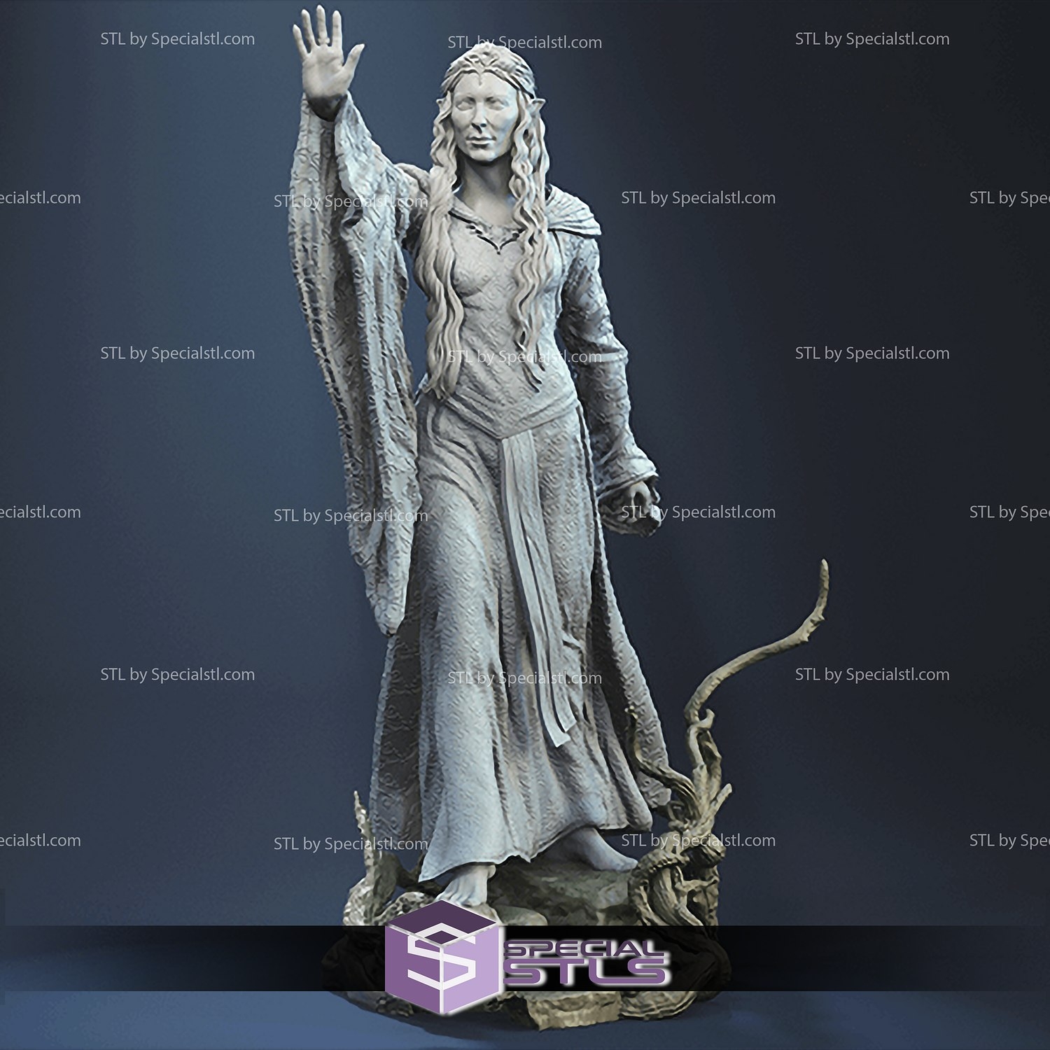Galadriel STL Files Standing From Lord Of The Rings 3D Printable SpecialSTL