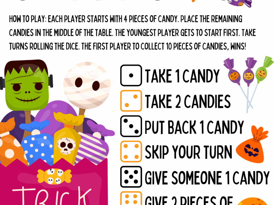 Get Ready To Roll With Our Halloween Dice Game