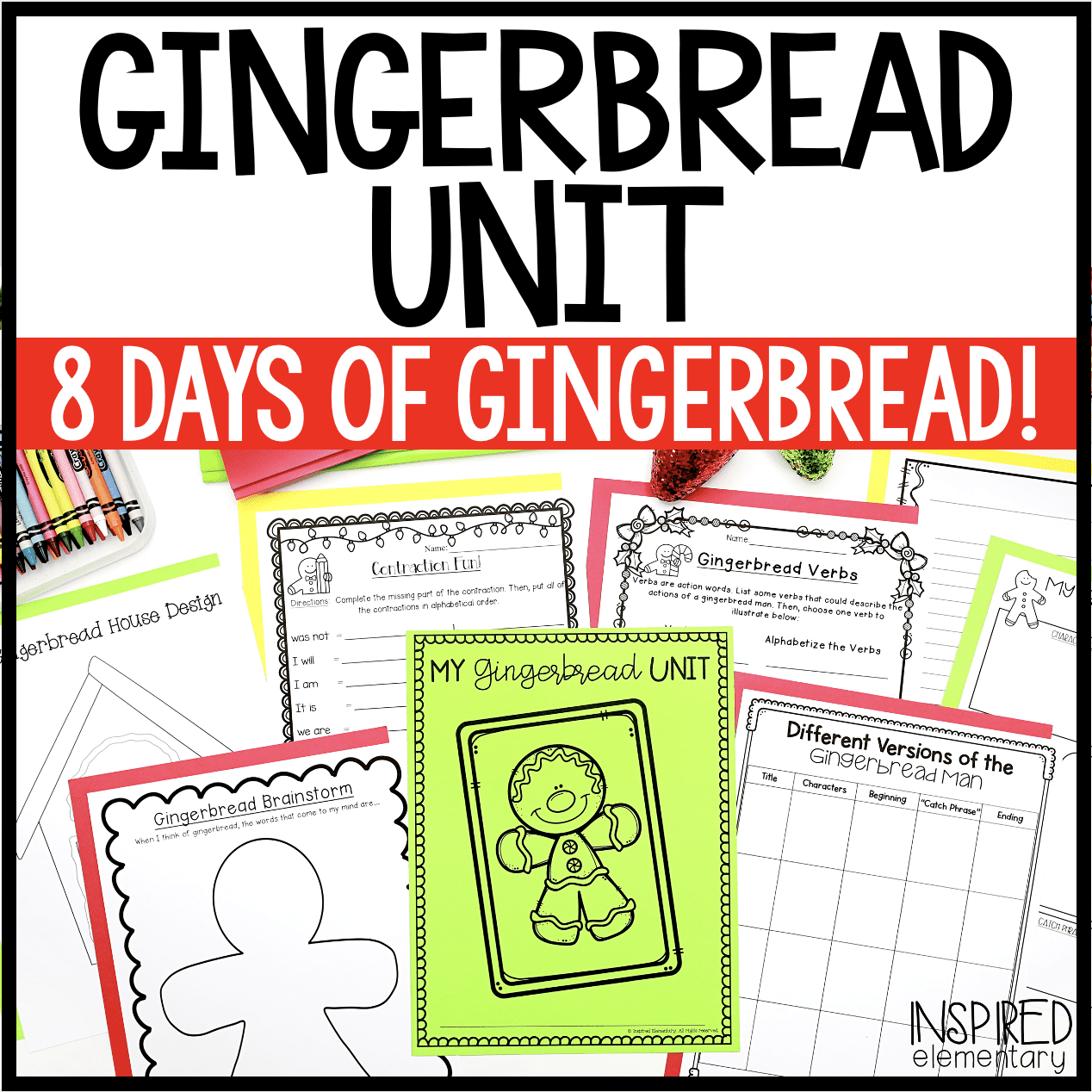 Gingerbread Man Unit Comparing Stories Reading Gingerbread Writing Activities Inspired Elementary