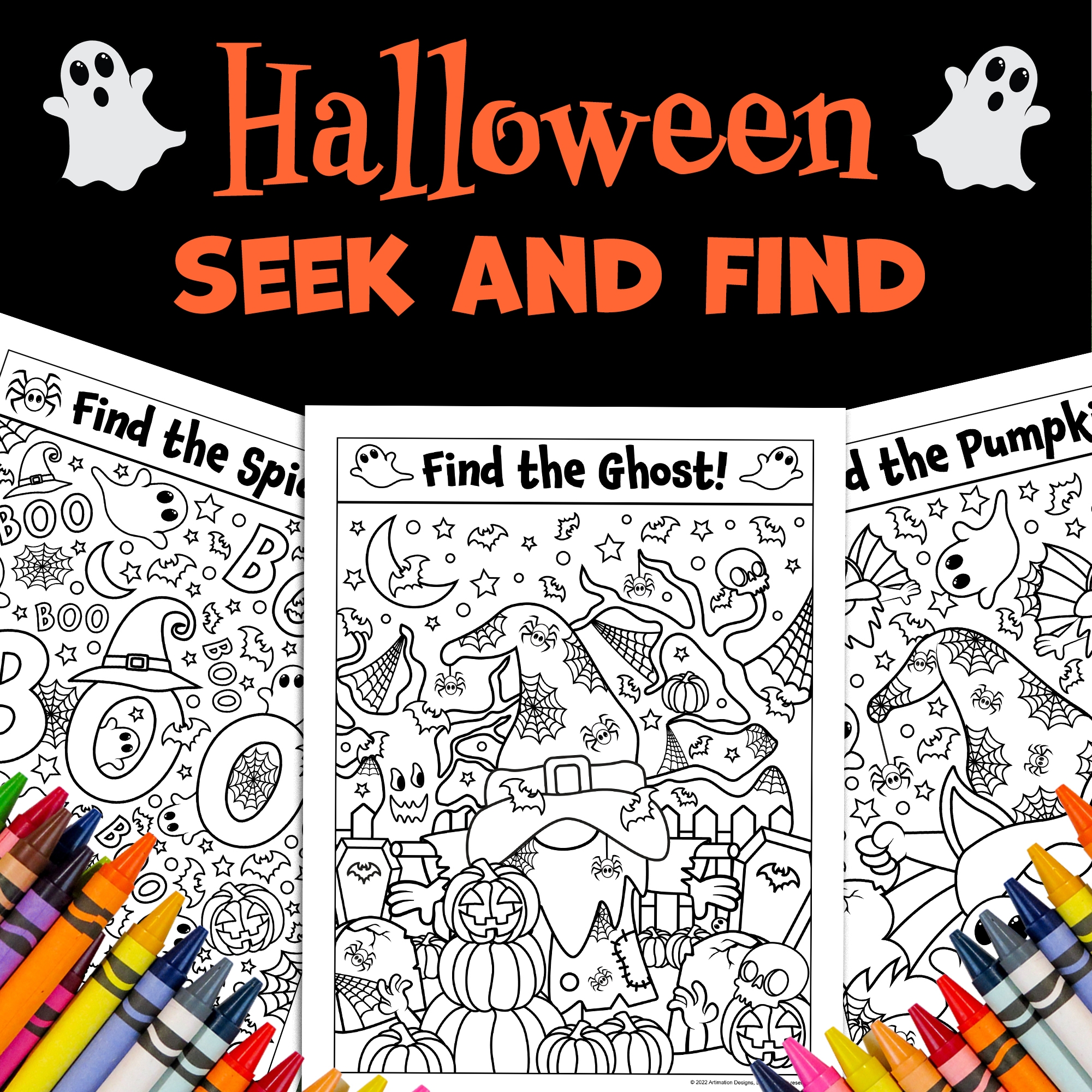 Halloween Hidden Pictures Free Printable