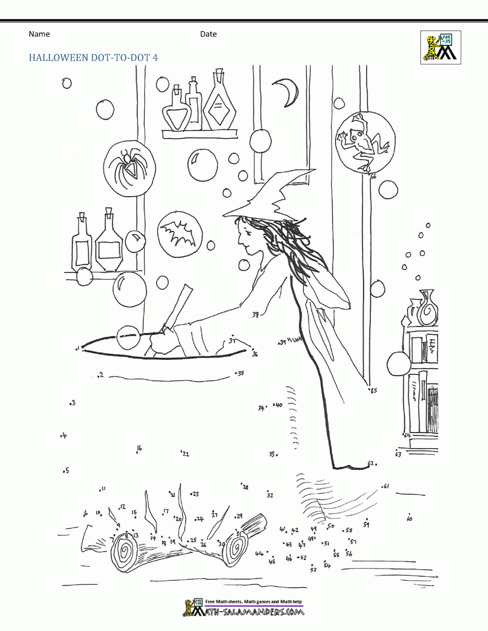 Halloween Dot To Dot Printables
