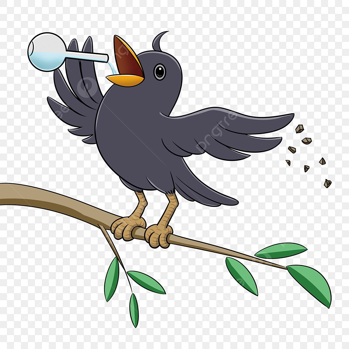 Free Printable. Template Bird Drinking Water On Creek