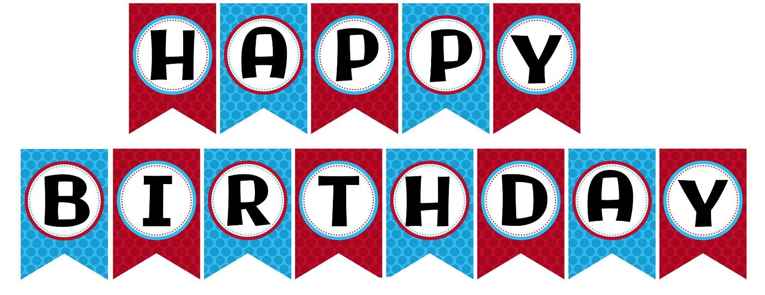 Happy Birthday Banner 10 Free PDF Printables Printablee Worksheets Library