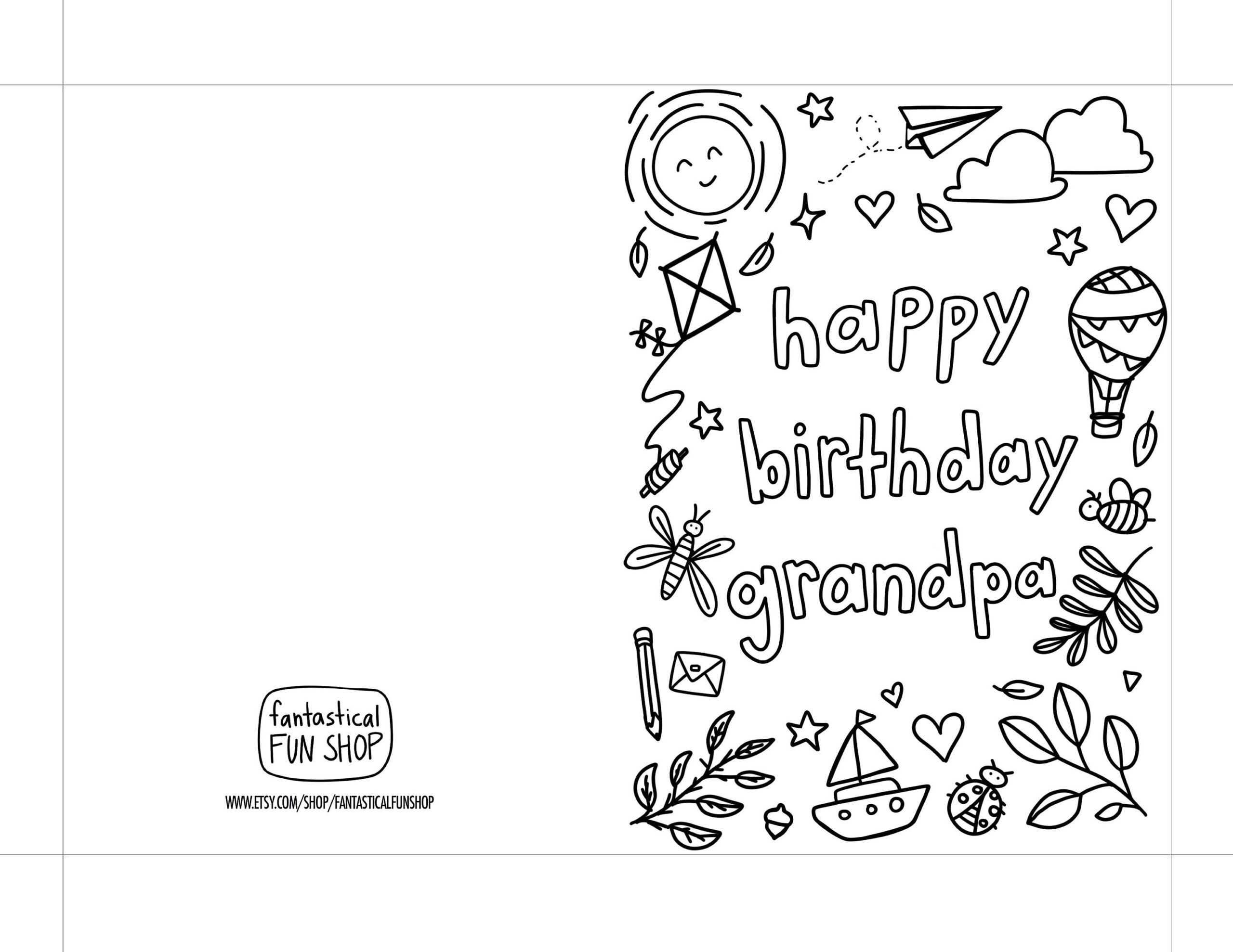 Printable Birthday Cards For Grandpa