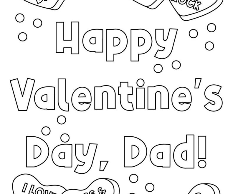 Happy Valentine s Day Coloring Pages 34 Pages Printabulls