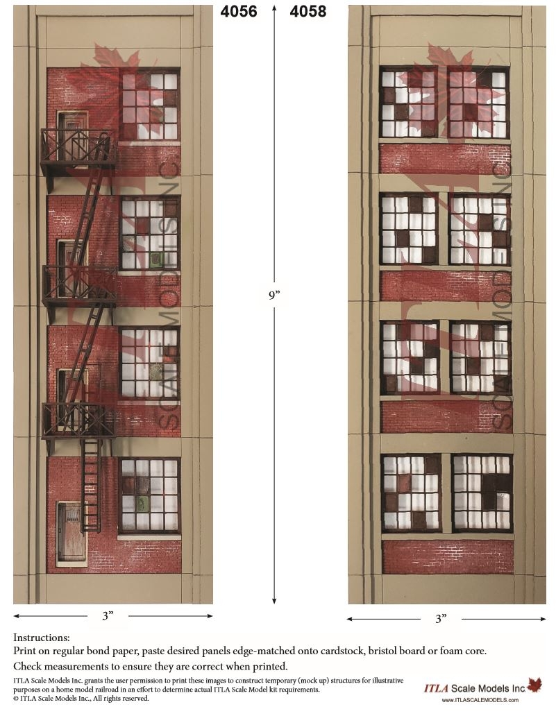 Ho Scale Cardstock Buildings Cheap