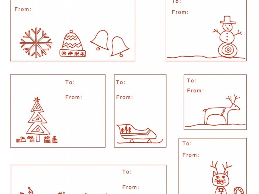 Holiday Gift Tag Templates Made By Joel