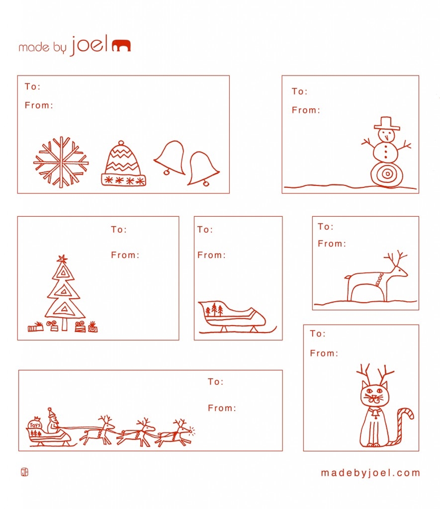 Printable Christmas Labels For Presents