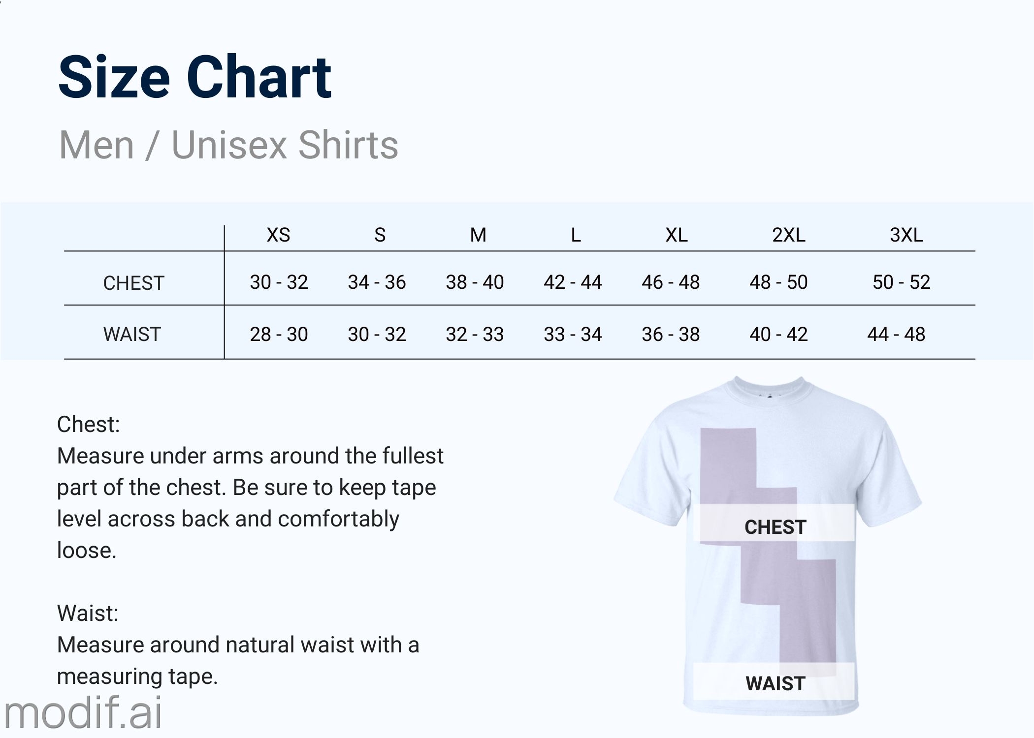 How To Easily Create A Clothing Size Chart 14 Templates