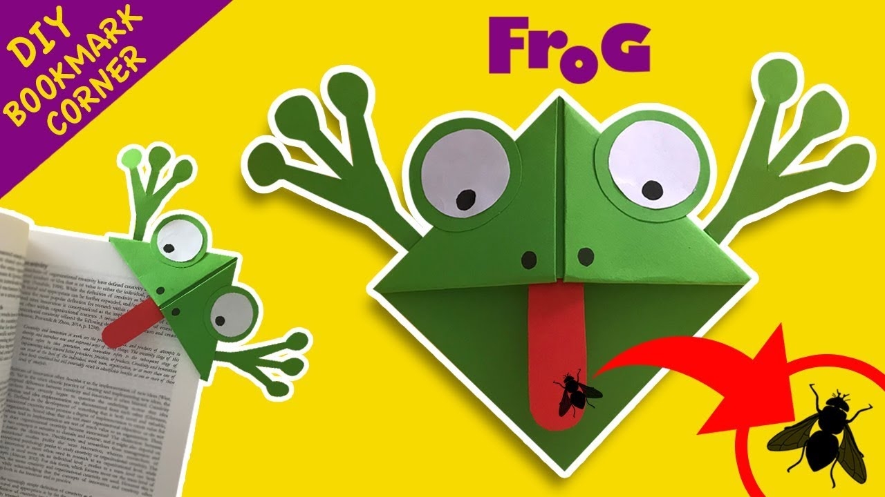 How To Make FROG Bookmark Corner DIY Paper Crafts 4K YouTube