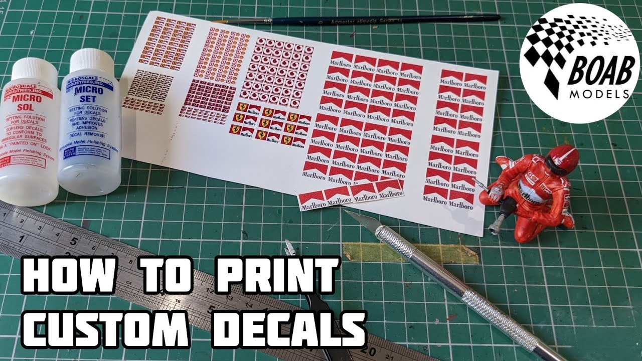 How To Print Waterslide Decals BOAB Models Tips Tricks YouTube