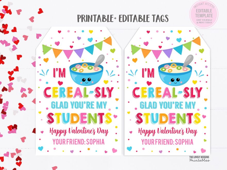 Im Cereal Glad You re In My Class Etsy