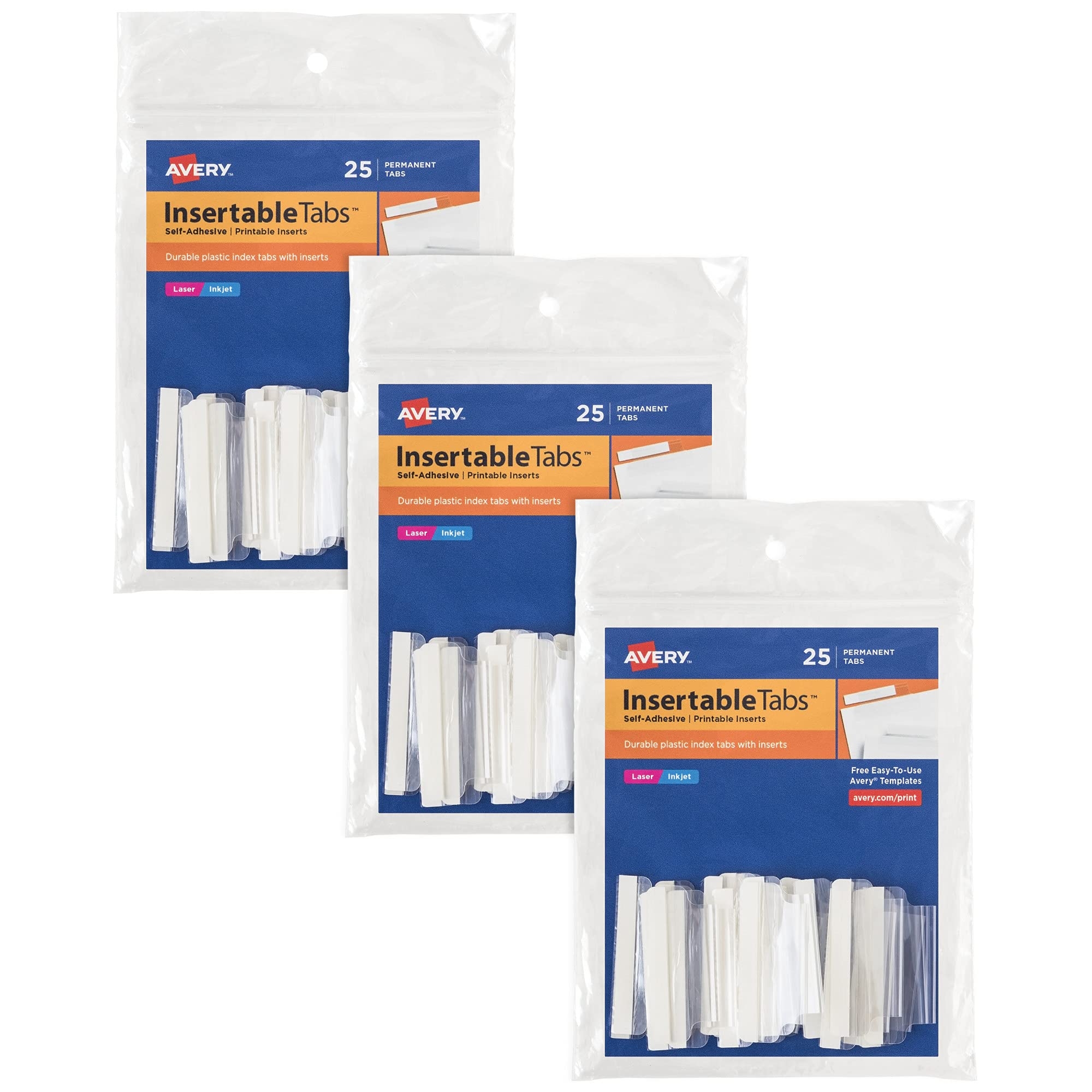 Index Tabs With Printable Inserts Clear Laser Inkjet Amazon ca Office Products