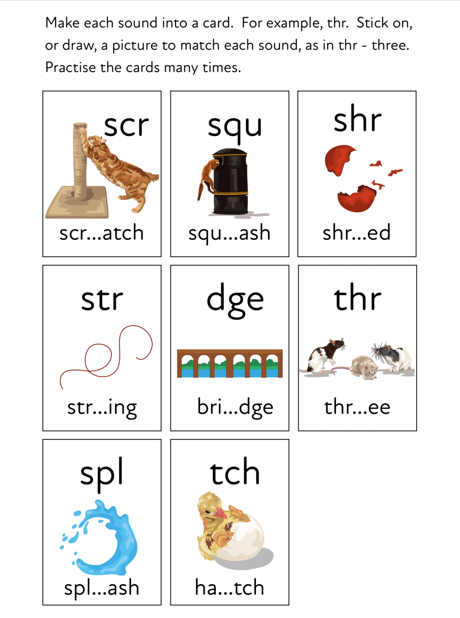 Introduces Triple Consonant Blends Read Fun Rhymes 3 Teacha 