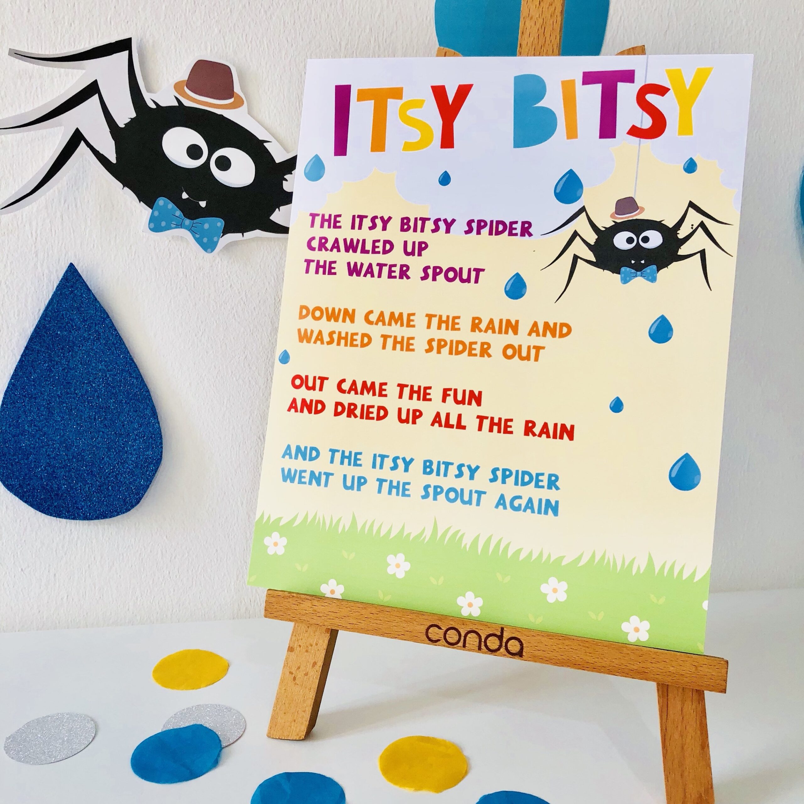 Itsy Bitsy Spider Poem Printable