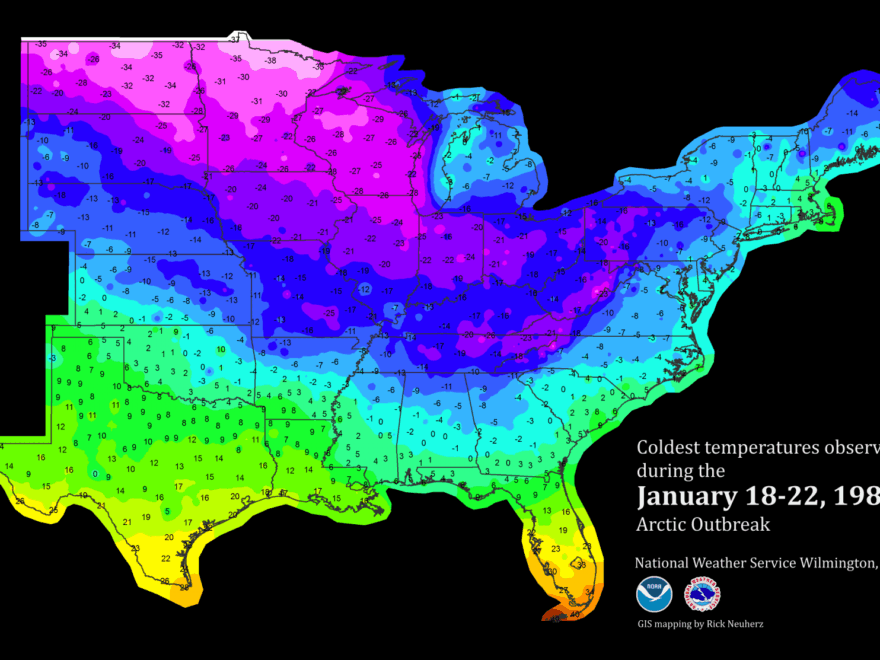 January 1985 Record breaking Cold