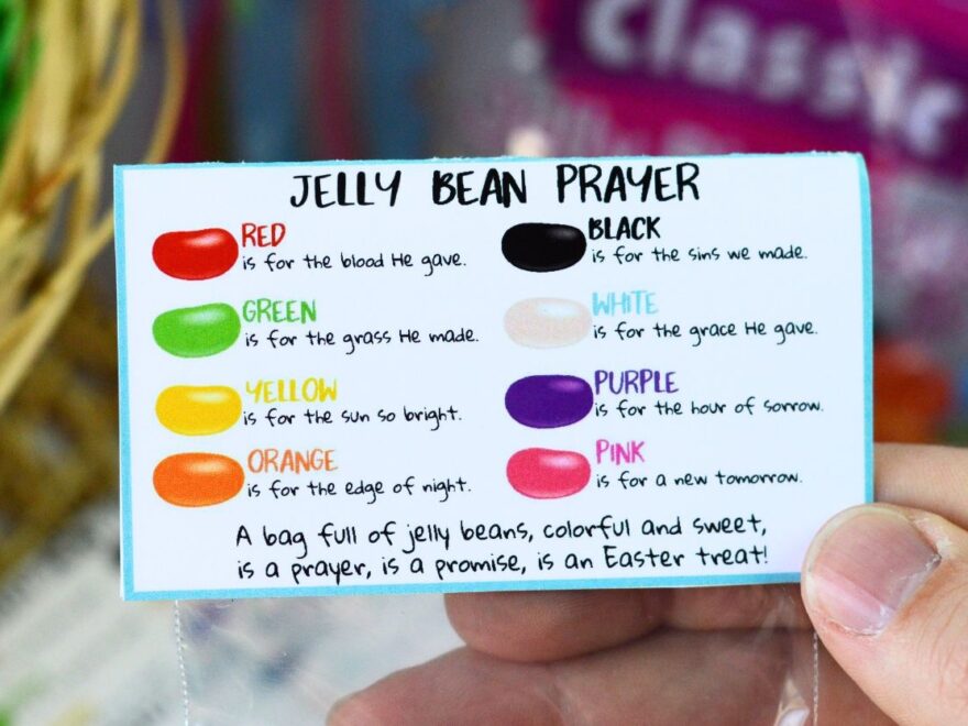 Jelly Bean Prayer Printable Easy DIY Easter Treat
