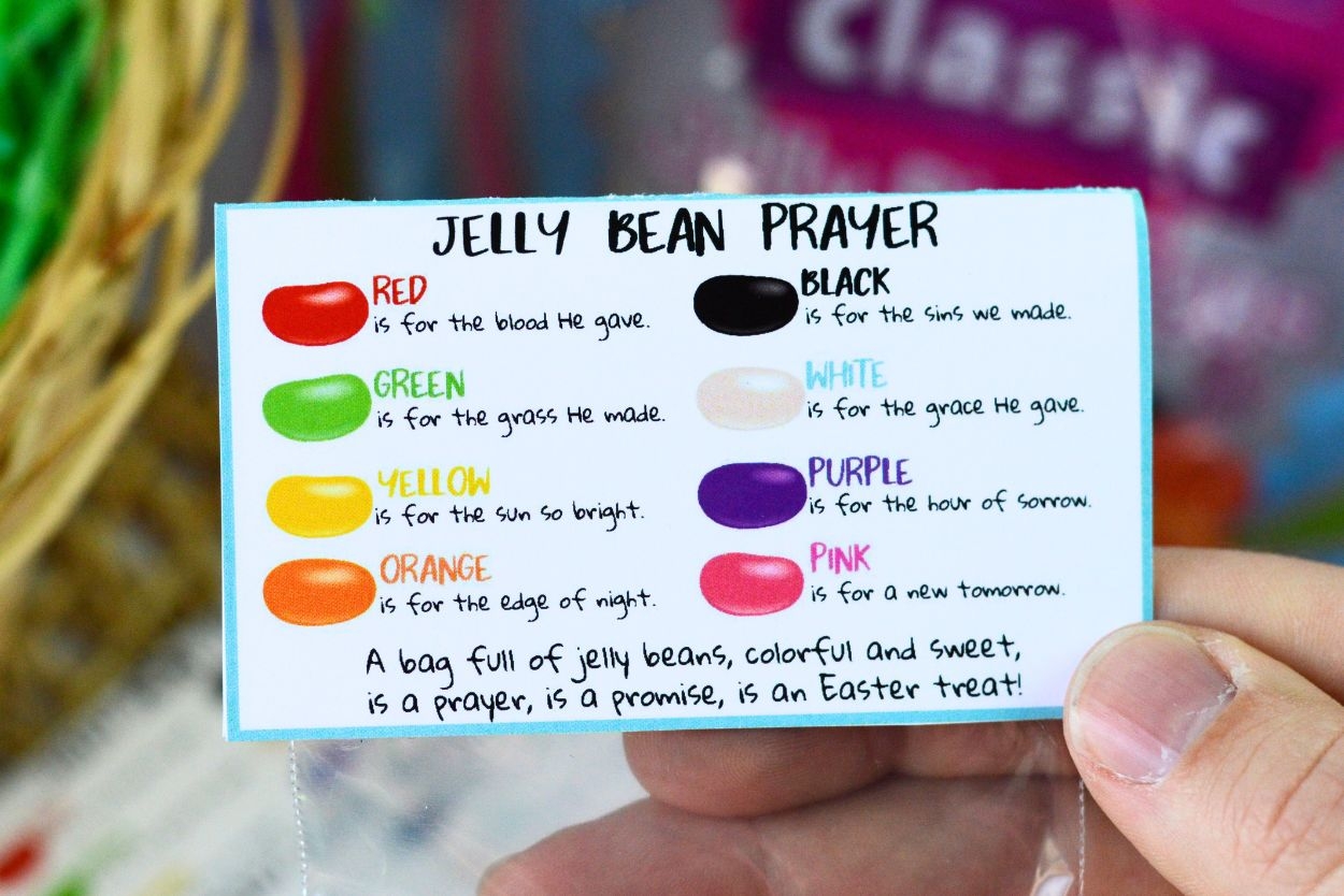 Jelly Bean Prayer Printable Easy DIY Easter Treat