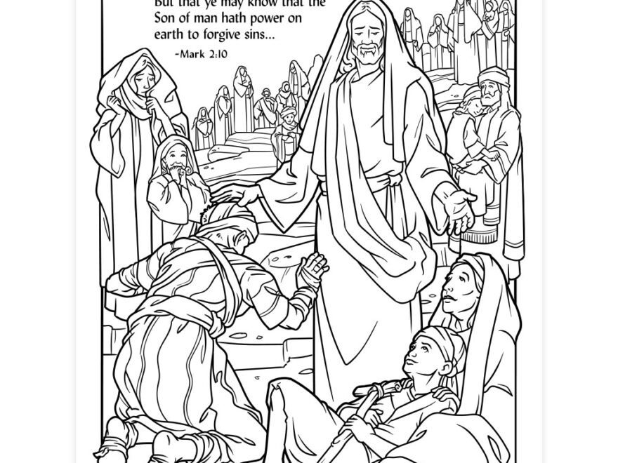 Jesus Came To Heal Coloring Page Printable