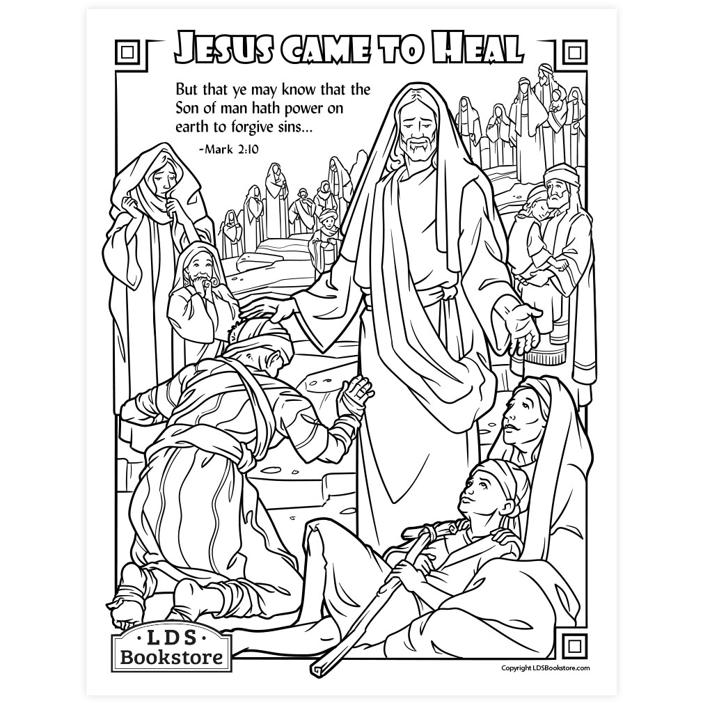 Jesus Came To Heal Coloring Page Printable