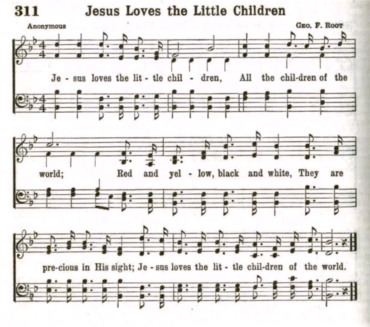 Jesus Loves The Little Children Gospel Choruses Songs
