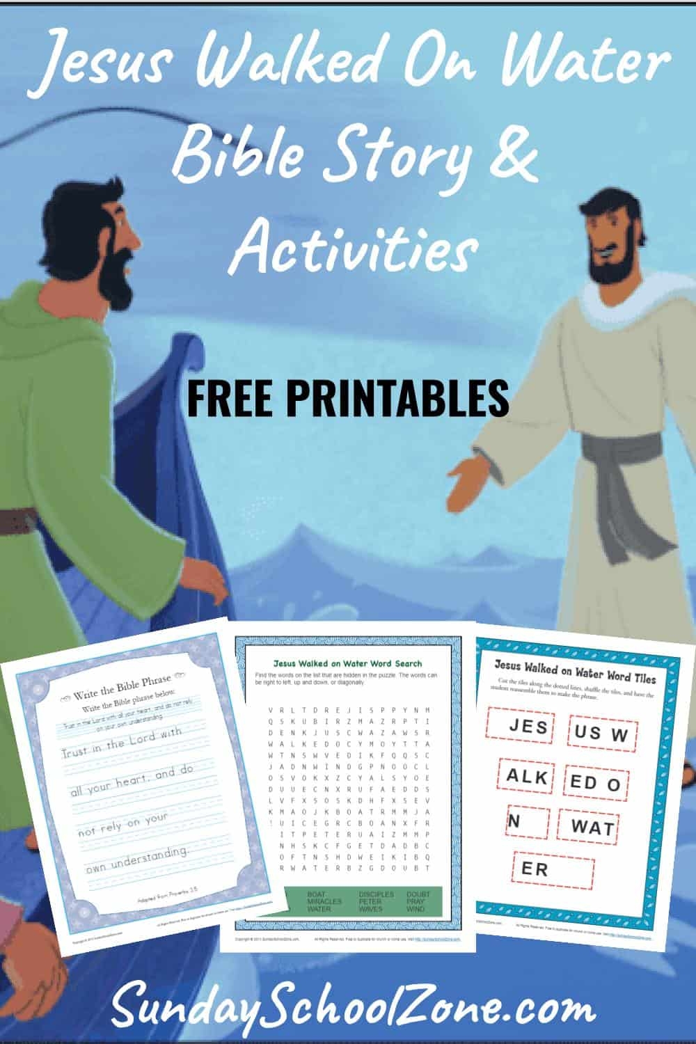 Jesus Walked On Water Archives Children s Bible Activities Sunday School Activities For Kids