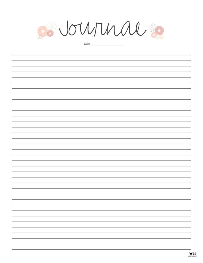 Journal Templates Pages 25 FREE Printables Printabulls