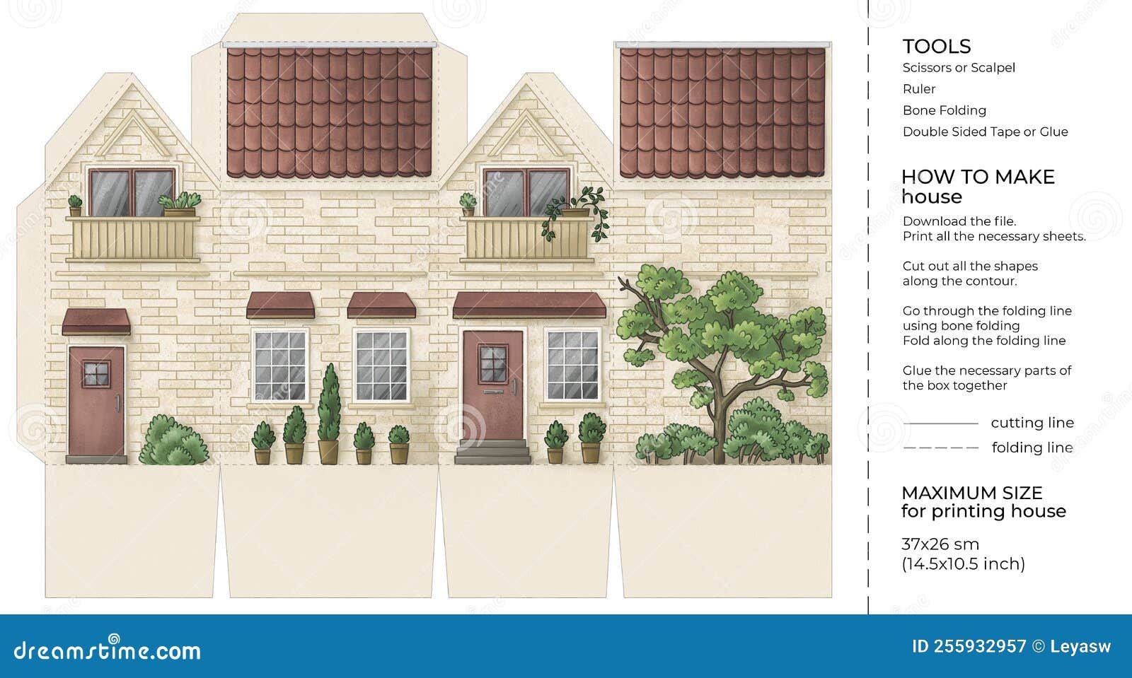 Free Printable Paper House Models For Kids