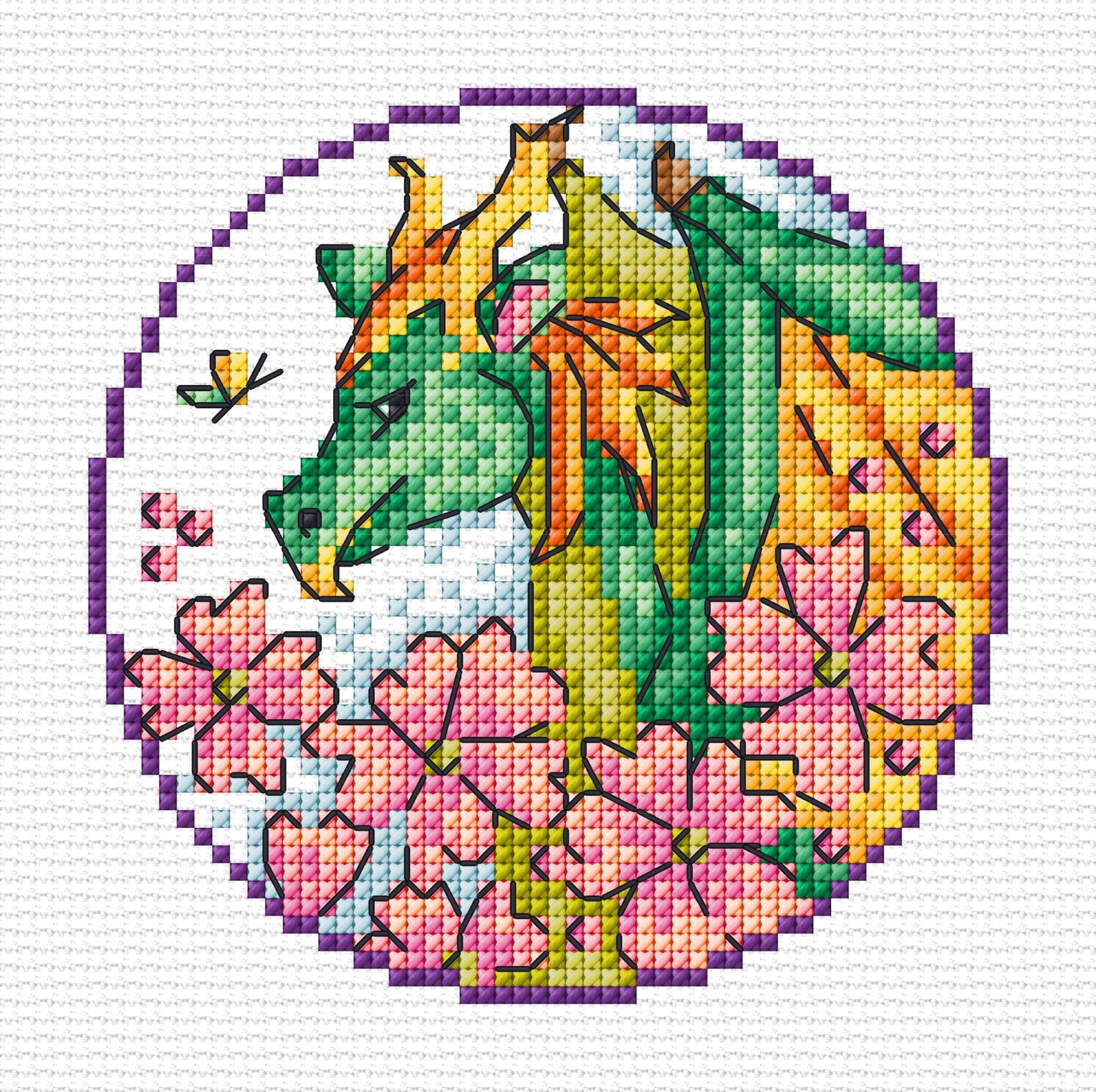 Lakeside Needlecraft Fantasy Dragon Cross Stitch Chart